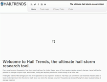 Tablet Screenshot of hailtrends.com